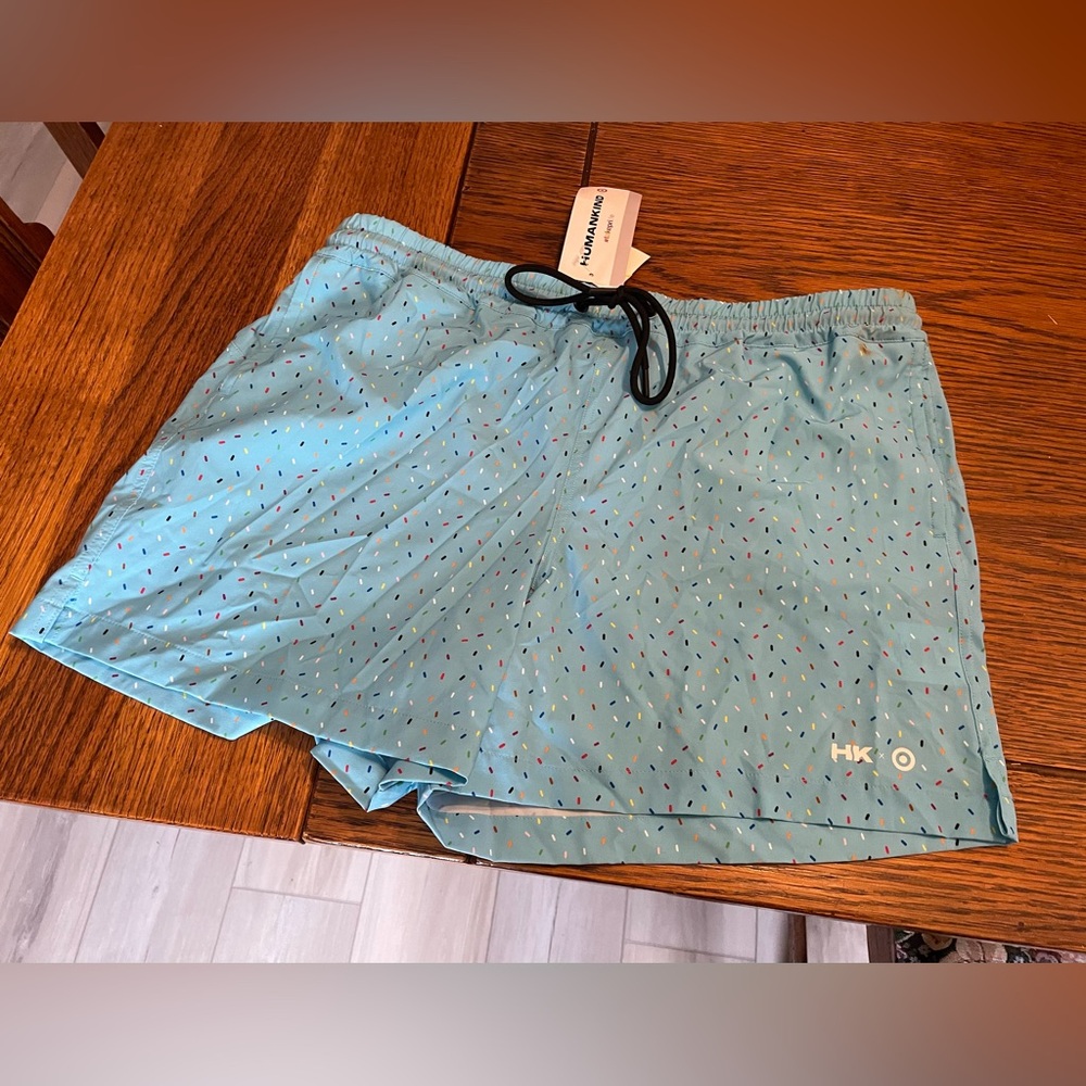 Huk Light Blue Patterned Men's Swim/Board Shorts